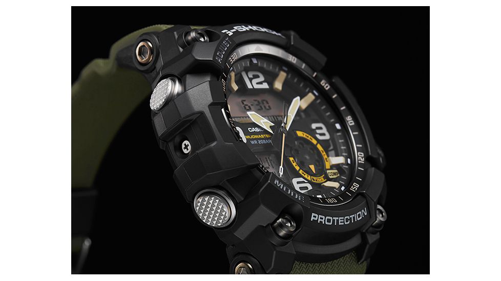Casio Tactical Master of G, Mudmaster Watch, Green Band, Green, GG1000-1A3