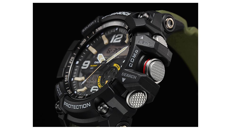 Casio Tactical Master of G, Mudmaster Watch, Green Band, Green, GG1000-1A3