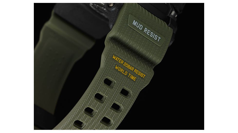 Casio Tactical Master of G, Mudmaster Watch, Green Band, Green, GG1000-1A3