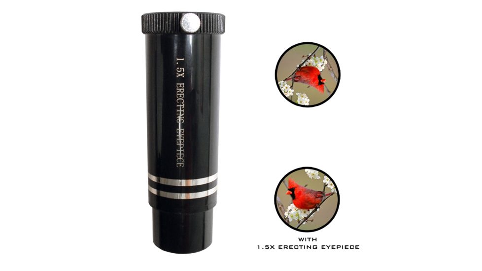 Cassini 1.5x Erecting Coated Telescope Lens, Black, 1.25in ERLM 15