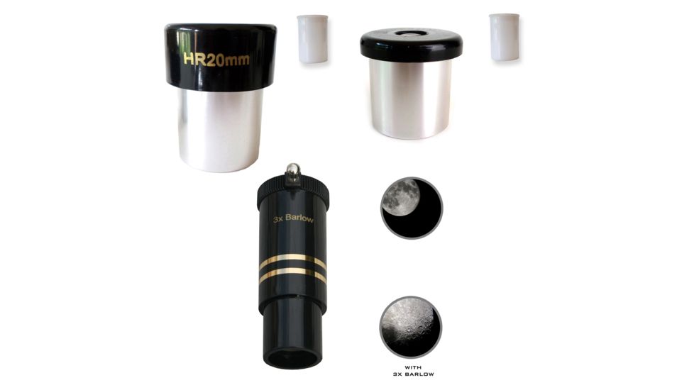 Cassini 20mm, 12.5mm, 6mm, .965 inch format eyepiece set, Black, 9653PCSET