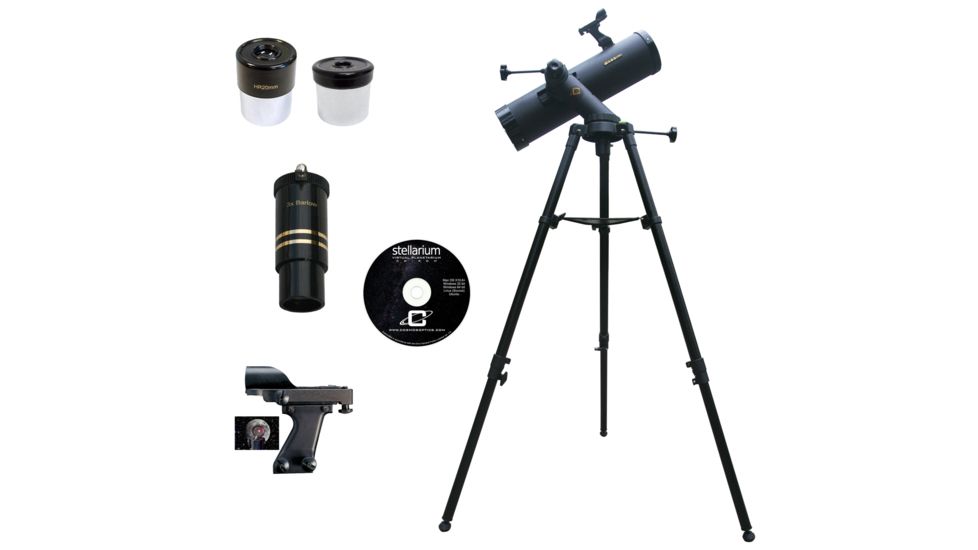 640x102mm Astronomical Reflector Telescope Kit,Black Granite