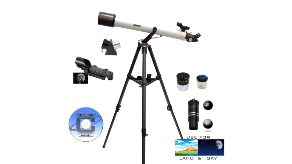 800x72mm Refractor Telescope Kit,White