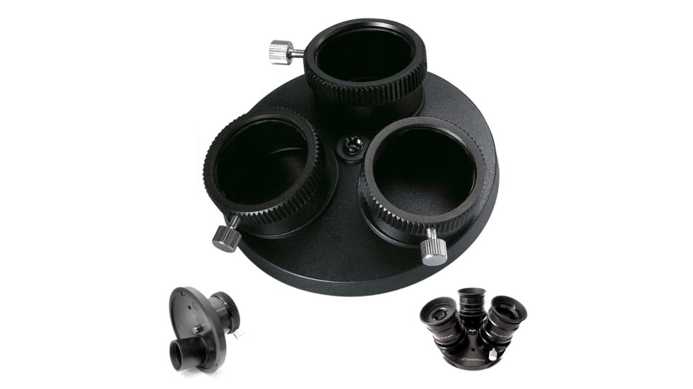 Cassini C-1000120TR 1000mm x 102mm Tracker Telescope w/Multiple Ocular Holder, Black, NSN N, C-1000120TRMOH