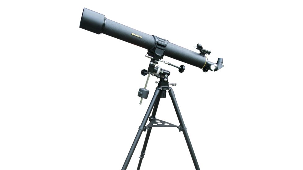 Cassini C-90080EQ1 900mm x 80mm EQ1 Mount Refractor Telescope w/1.3MP Digital Camera Kit, Black, NSN N, C-90080EQ1C13MP