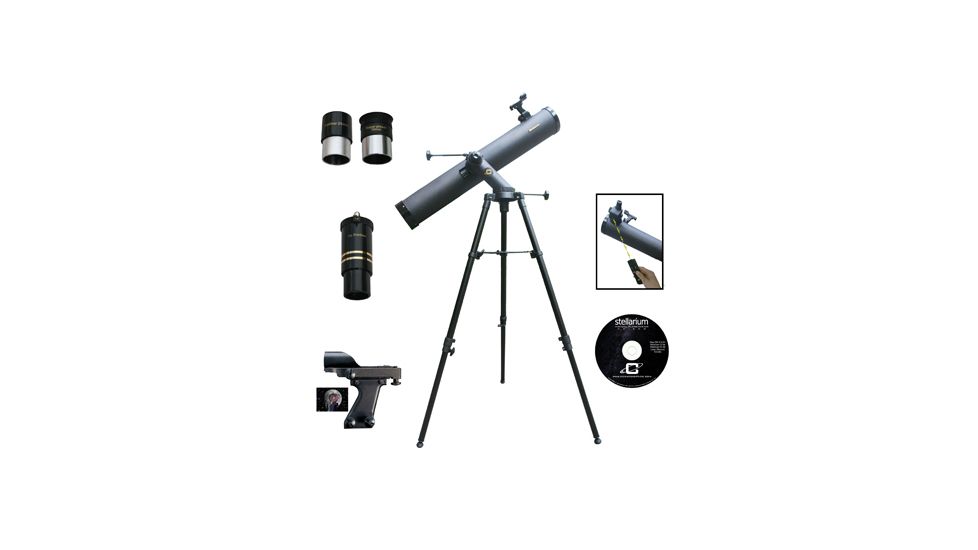 Cassini 1000mm X 120mm ELECTRONIC Astronomical TRACKER Telescope, Charcoal C-1000120TREF