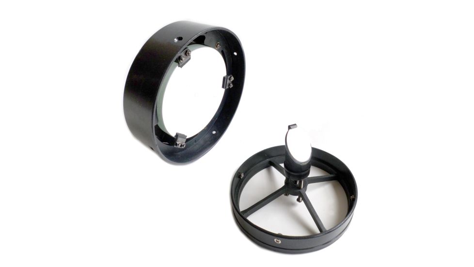 Cassini Spherical Primary Telescope Mirror and Cell, Plate Glass w/ Quartz Overcoat, Charcoal Cells, 102mm, 38mm, 27mm PMC 102 SET