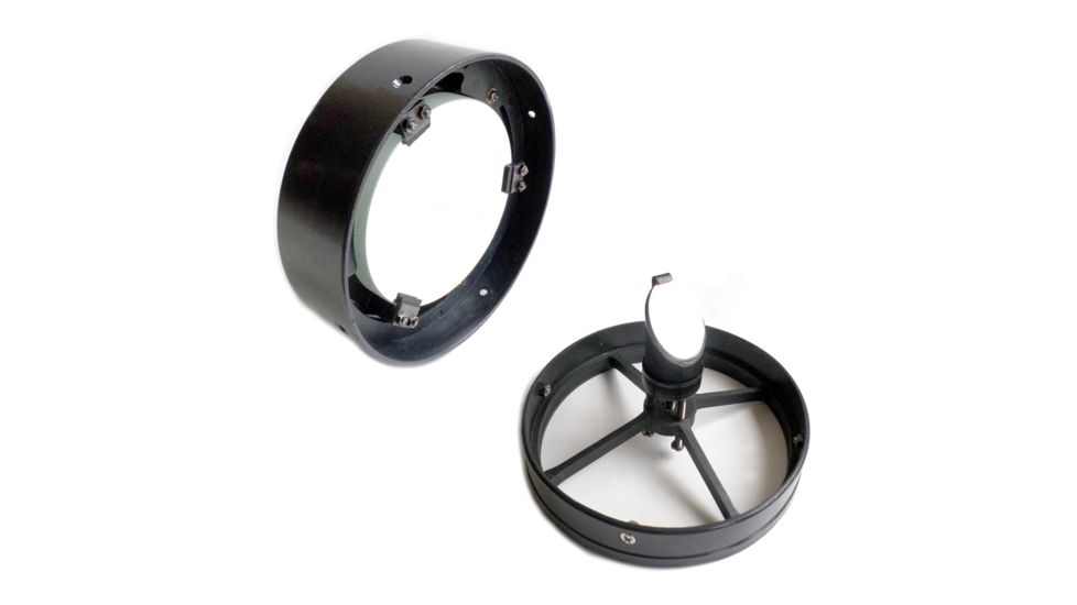 Cassini Spherical Primary Telescope Mirror and Cell, Plate Glass w/ Quartz Overcoat, Charcoal Cells, 80mm, 31mm, 22mm PMC 80 SET