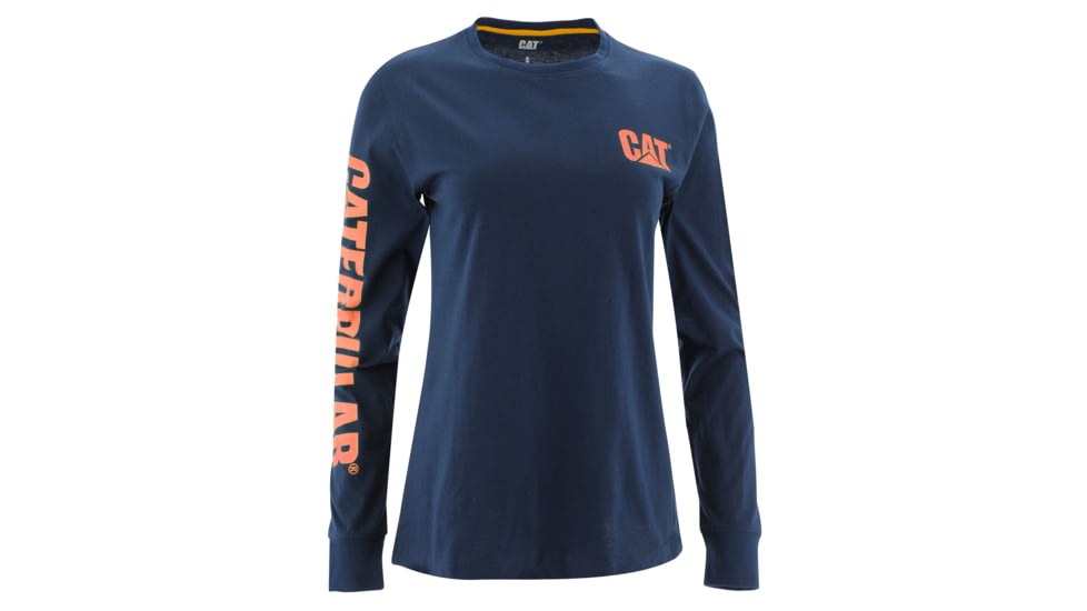 Caterpillar Banner L/S T-Shirt - Women's, Medium, Detroit Blue, 1010016-10118-M