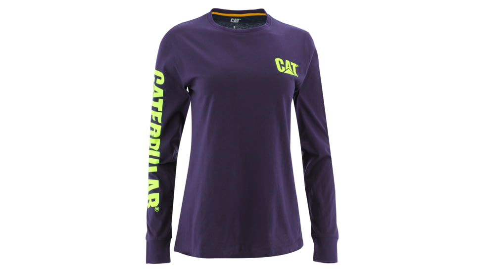 Caterpillar Banner L/S T-Shirt - Women's, Medium, Purple Velvet, 1010016-19-3725-M