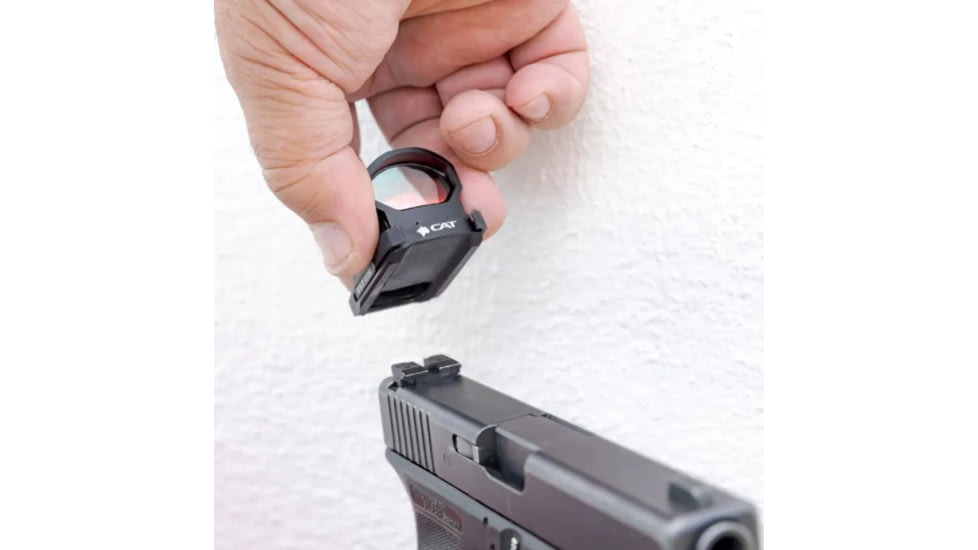 CAT Devices Gen3 Duty Magnetic Mounting System Adapter Plate, Glock slide 25.5mm, RMR, Black, CATMM3G02