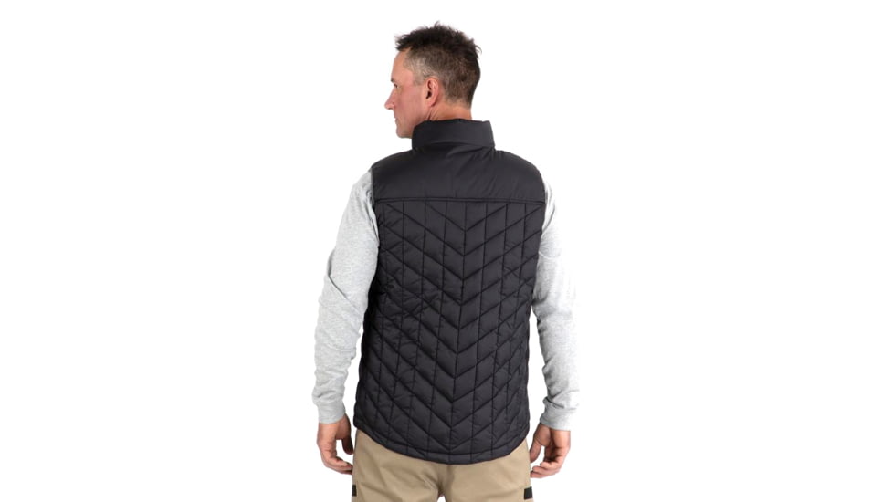 CAT Lightweight Insulated Vest - Mens, Black/Charcoal, L, 1320055-12896-L