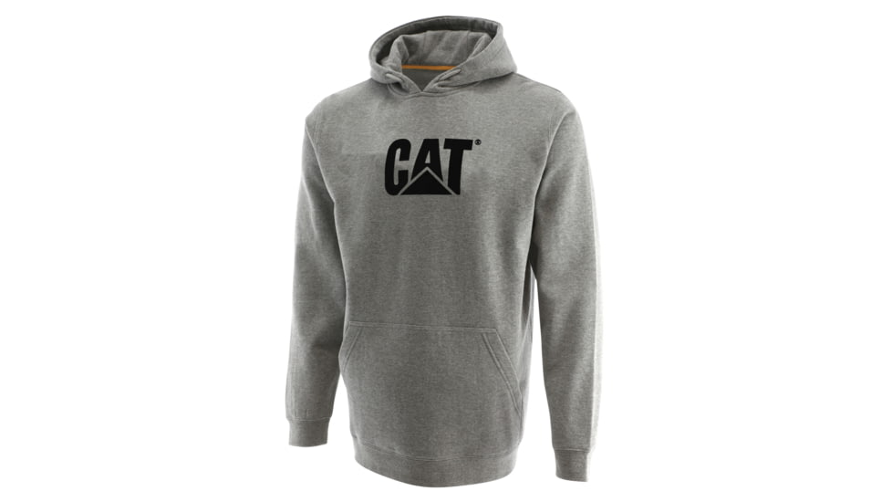 Caterpillar Midweight Hooded Sweatshirt - Men's, Medium, Heather Grey, 1050009-10122-M