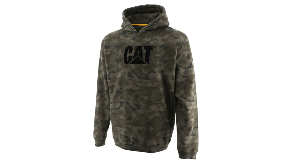Caterpillar Midweight Hooded Sweatshirt - Men's, 2XL, Night Camo, 1050009-11790-2XL