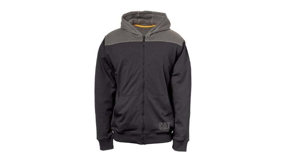 Caterpillar Contrast Yoke Zip Sweatshirt - Men's, Black, 2XL 1910080-016-2XL