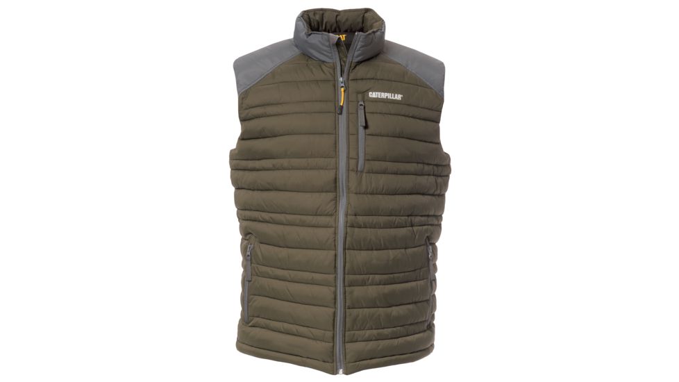 Caterpillar Defender Insulated Vest, Army Moss, Medium 1320012-10639-M