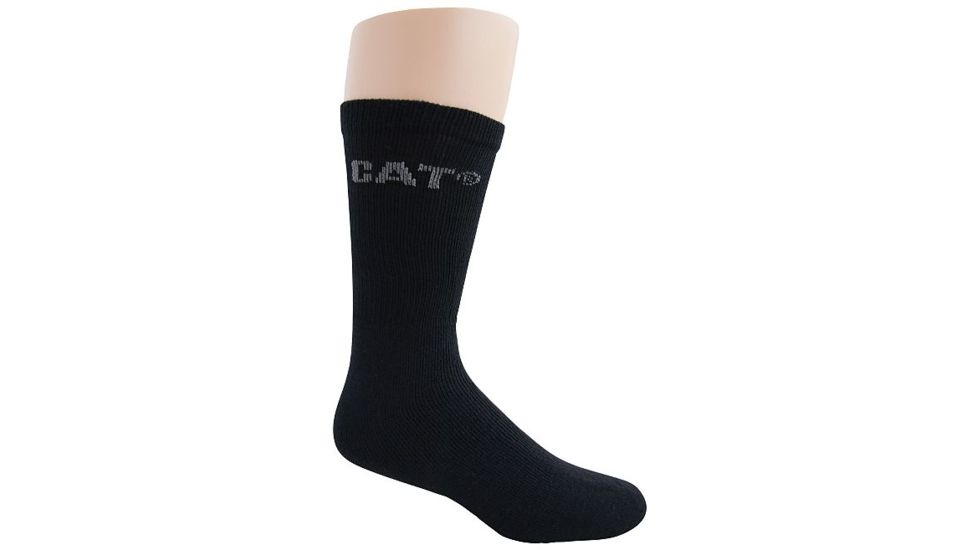 Caterpillar Everyday Crew Work Sock 6-pack, Black, 9-13, 1119507-016