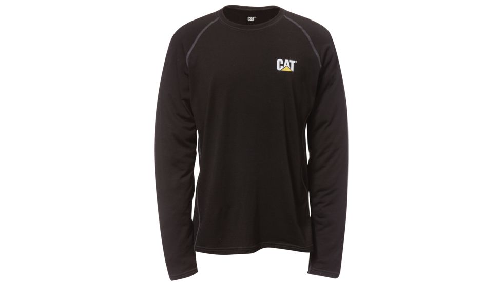 Caterpillar Flame Resistant Base Layer Long Sleeve T-Shirt, Black, Large 1510101-016-L