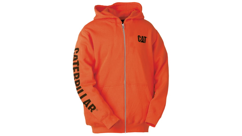 Caterpillar Full Zip Hooded Sweatshirt, Adobe Orange, Medium W10840-10102-M