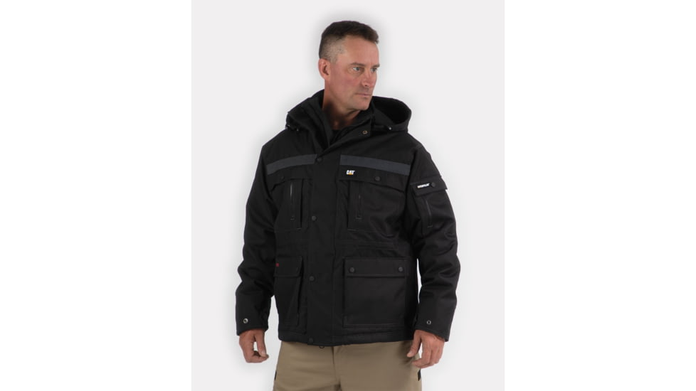 Caterpillar Heavy Insulated Parka - Men's, Black, Large, W11432-016-L
