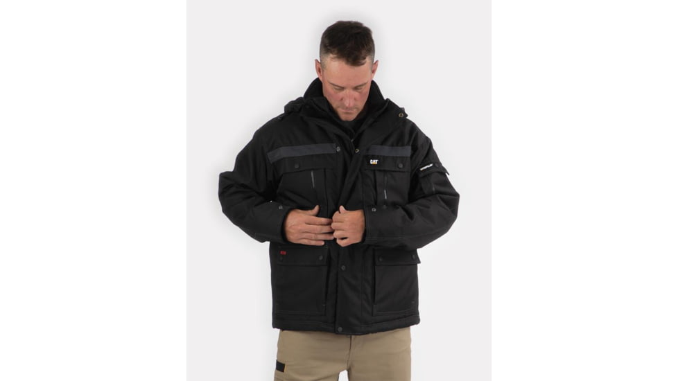 Caterpillar Heavy Insulated Parka - Men's, Black, Large, W11432-016-L
