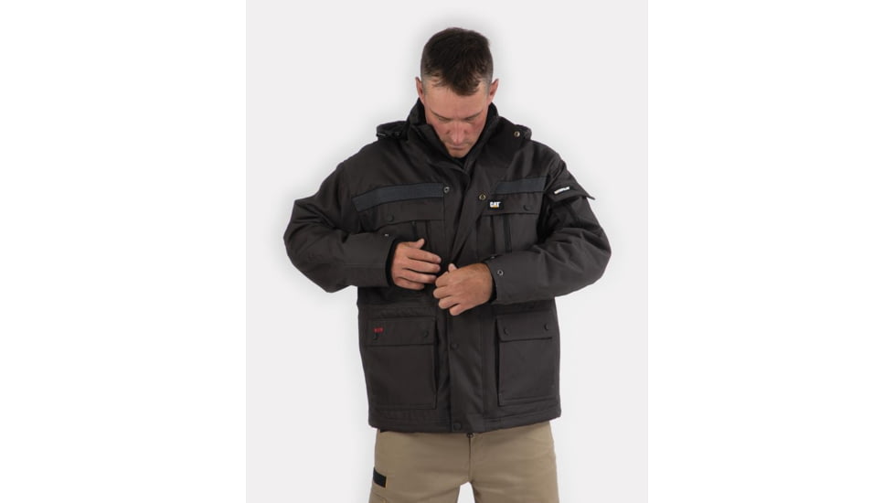Caterpillar Heavy Insulated Parka - Men's, Graphite, Large, W11432-061-L