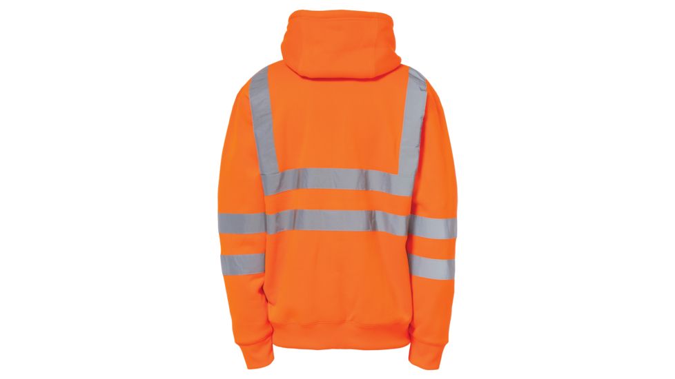 Caterpillar Hi Vis Full Zip Lined Sweatshirt, Hi-Vis Orange, Medium 1910804-607-M