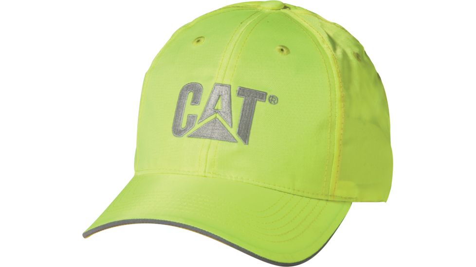 Caterpillar Hi-Vis Trademark Cap, Hi-Vis Yellow, One Size 1128101-407-OS