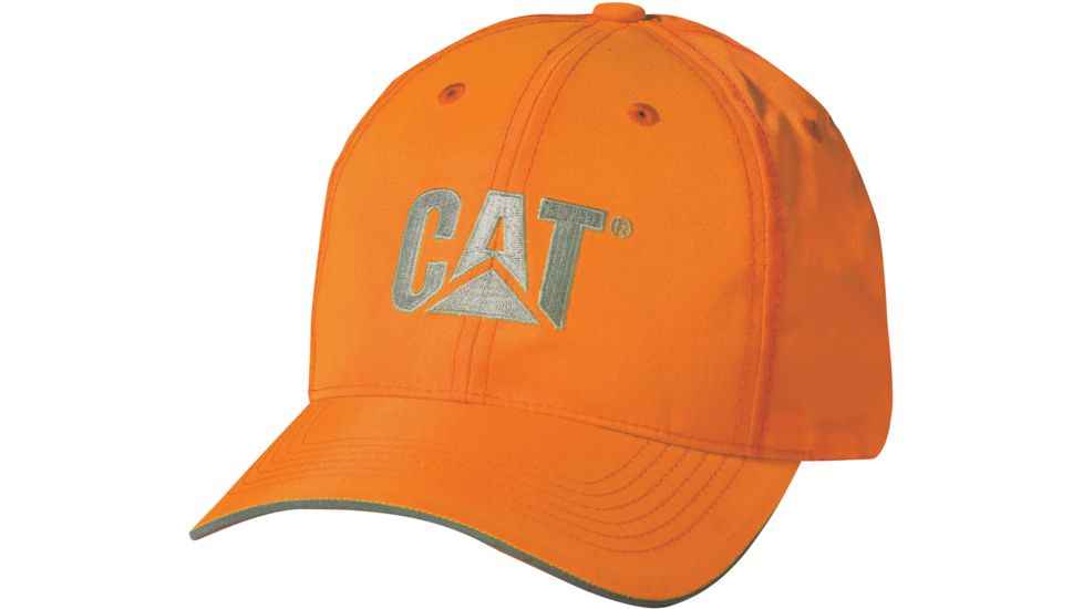 Caterpillar Hi-Vis Trademark Cap, Hi-Vis Orange, One Size 1128101-607-OS