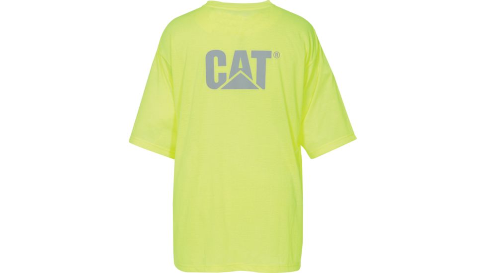 Caterpillar Hi-Vis Trademark Pocket T-Shirt, Hi-Vis Yellow, Small 1510499-407-S