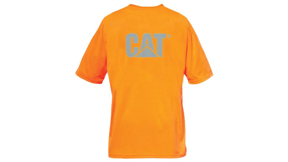 Caterpillar Hi-Vis Trademark Pocket T-Shirt, Hi-Vis Orange, Extra Large 1510499-607-XL