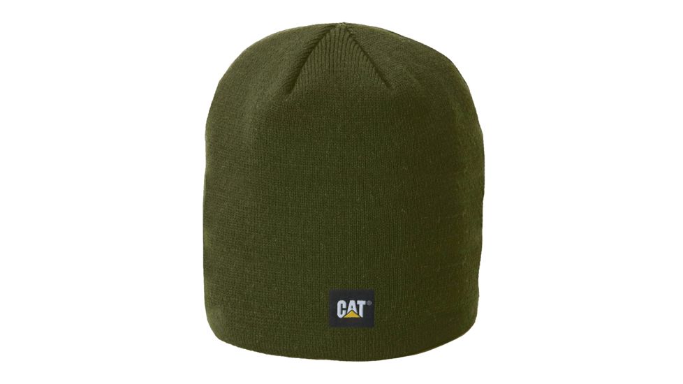 Caterpillar Logo Knit Cap, Army Moss, One Size 1120038-10639-OS