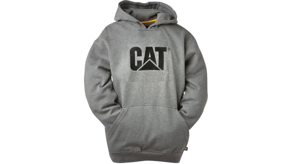 Caterpillar Trademark Hooded Sweatshirt, Dark Heather Grey, Medium W10646-004-M