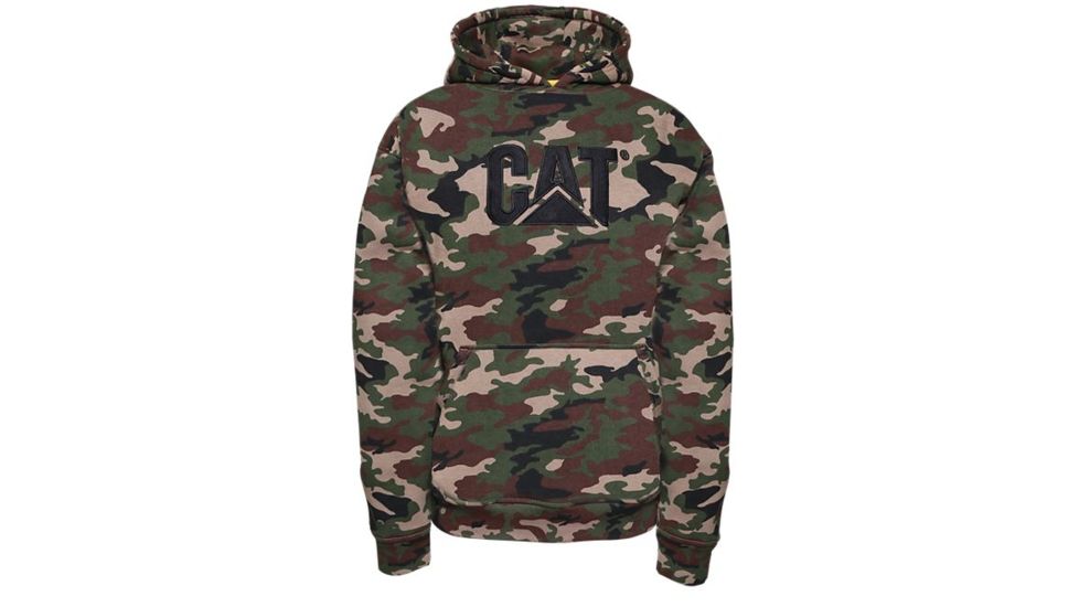 Caterpillar Trademark Hooded Sweatshirt, Woodland Camo, 2XL, W10646-11093-2XL