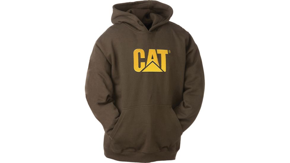 Caterpillar Trademark Hooded Sweatshirt, Dark Earth, 2XL W10646-629-2XL