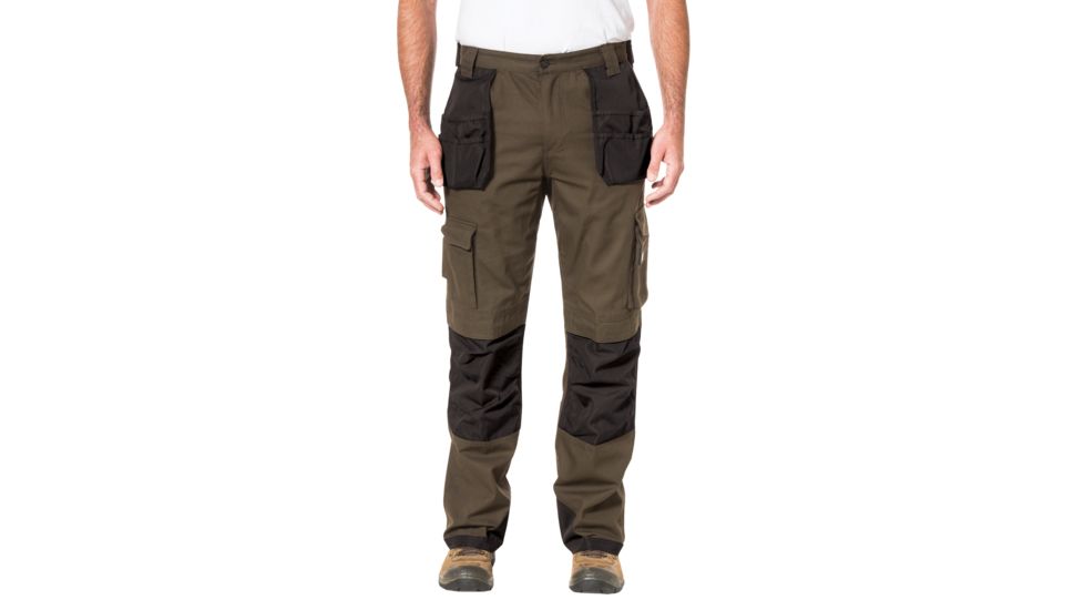 Caterpillar Trademark Work Pant, Dark Earth-Black, 34/30 C172-48B-34/30