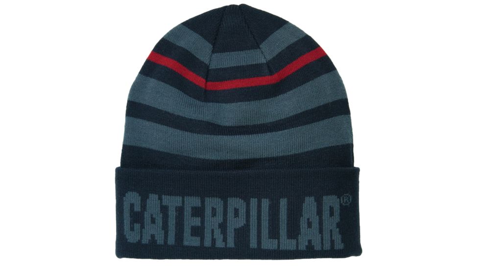 Caterpillar Tumbler Knit Cap, Navy, One Size 1120030-382-OS