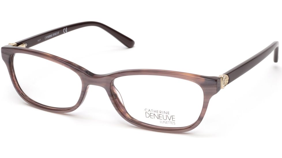 Catherine Deneuve CD0418 Eyeglass Frames - Light Brown Frame Color