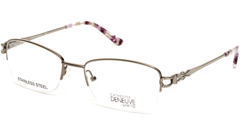 Catherine Deneuve CD0421 Eyeglass Frames - Shiny Light Nickeltin Frame Color, Shiny Light Nickeltin Lens Color