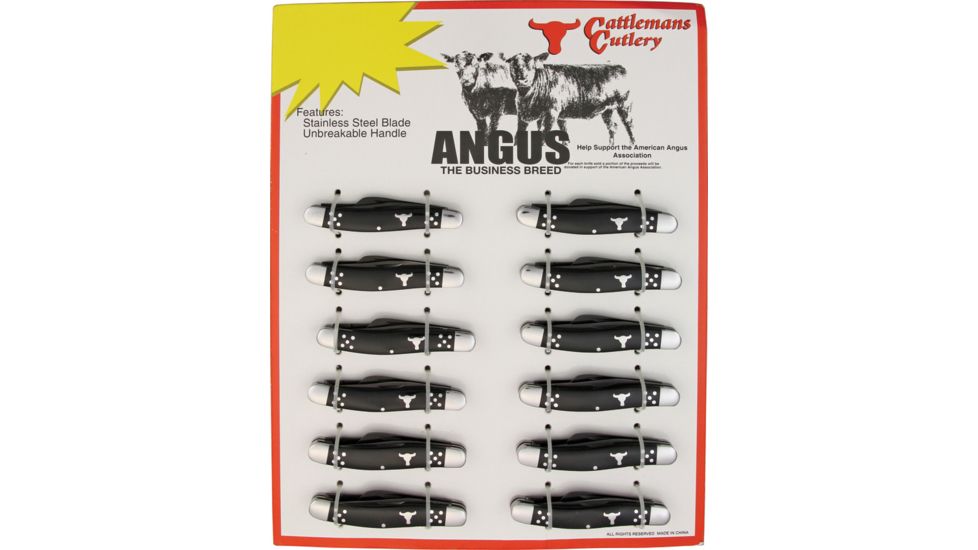 CattlemanS Cutlery Angus 12- Piece Knives Display Board CC0001BDT