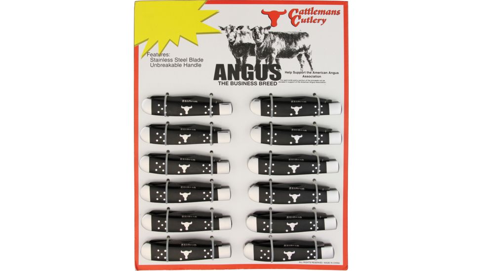 CattlemanS Cutlery Angus 12- Piece Knives Display Board CC0002BDT
