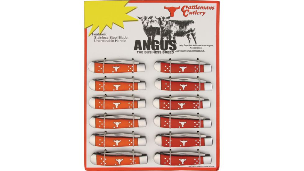 CattlemanS Cutlery Angus 12- Piece Knives Display Board CC0002ORT