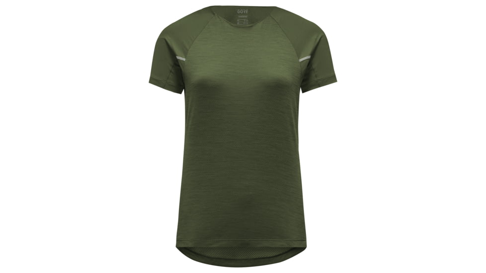GOREWEAR Vivid Running Shirt Womens in Utility Green Medium 8-10 Slim fit 2EC8A942, 100757-BH00-40
