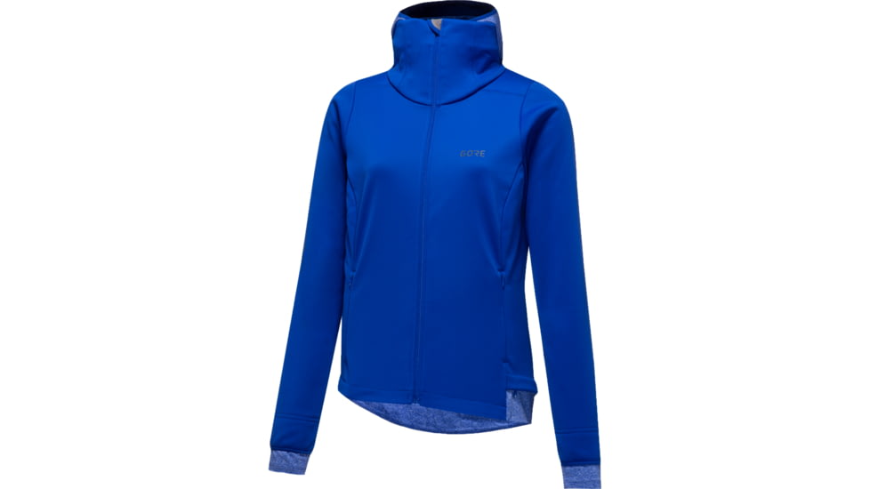 Gorewear R3 Womens GOREWEAR WINDSTOPPERR Thermo Running Hoodie in Ultramarine Blue Small 4-6 Slim fit Windproof 7D651C88, 100378-BL00-38