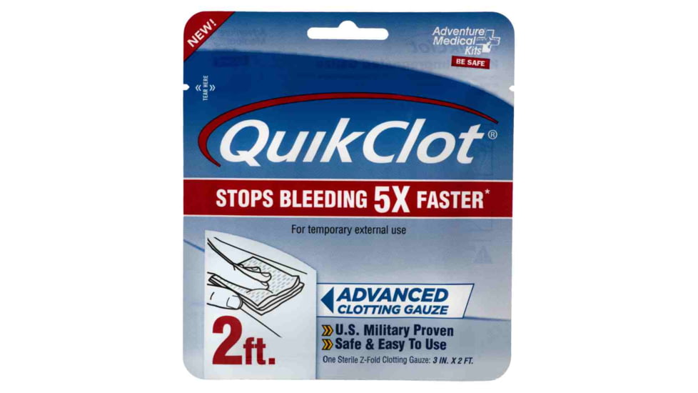 Adventure Medical Kits QuikClot Gauze 3 x 2 2E6A9C78, 5020-0025
