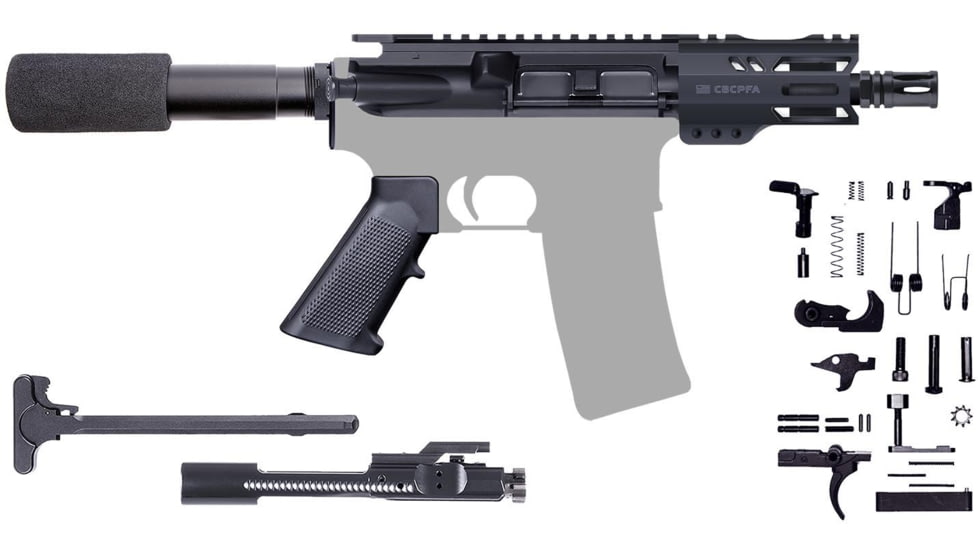 CBC Industries 1-7 Twist Pistol Kit Handguard, AR-15, 5in Micro, .300 AAC Blackout, 4in M-Lok, 205-821