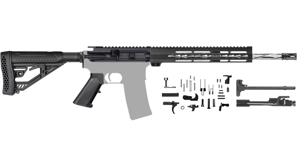 CBC Industries 1-8 Twist Diamond Flute Rifle Kit Handguard, AR-15, 16in, .223 Wylde, 12in Keymod, 205-155