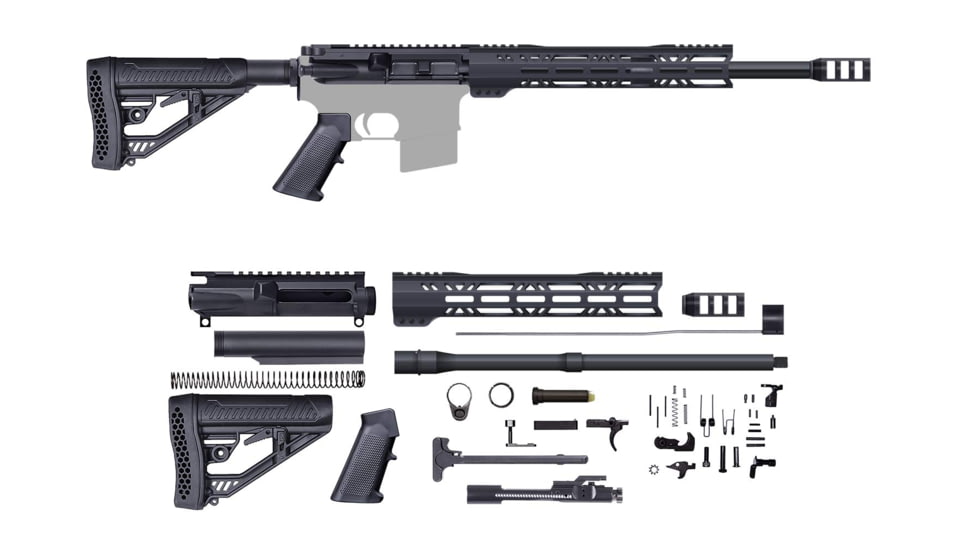 CBC Industries Unassembled AR-15 Pistol Kit, 16 in, 5.56, Black, U-205-104