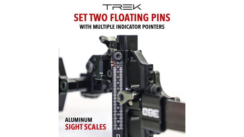 CBE Trek Sight, .019in Fiber, Left Hand, 5 Pin, CBE-TKS-5-LH-19