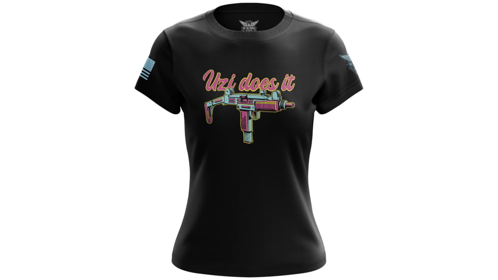 We the People Holsters Uzi Does It Womens Short Sleeve Shirt 0EFAE359, 6777486639202